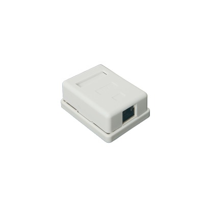 [LP-WP-6036] Caja de Pared con 1 Puerto Keystone, Incluye Jack STP Cat5e
