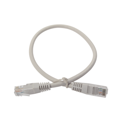 [LPUT6040CS] Cable de Parcheo UTP Cruzado Cat6 0.4 Metros (1.31 Pies) - Gris