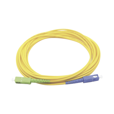 [LP-FO-SCU-SCA-03] Jumper de Fibra Óptica Monomodo SC/UPC-SC/APC Simplex, Color Amarillo 3 Metros (9.84 Pies)