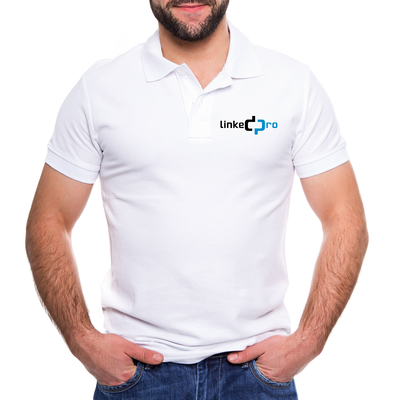 [PLALPWL] Playera Tipo Polo Color Blanco LinkedPRO