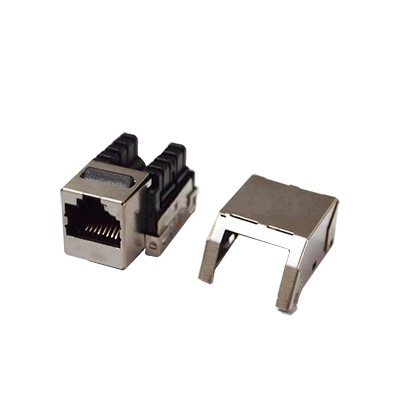 [LP-KJ-530] Módulo Jack Keystone Cat5e con Terminación 110 (Punchdown) Blindado (STP) - Metal