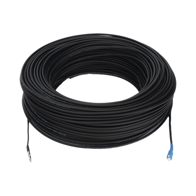 [LP-200-SCU] Rollo de Fibra Óptica Drop Redonda G657A2 Monomodo Simplex de 200 Metros (656.17 pies) con Conectores SC/UPC-SC/UPC para Instalaciones Aéreas, Subterráneas o a la Intemperie