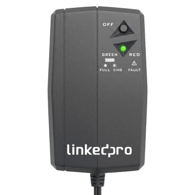 [LP25CD] UPS de CD 25 W / Entrada 120 Vca / Salida 12 Vcd / Clavija NEMA 5-15P de entrada / Batería de Litio