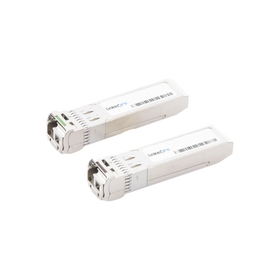 [LP-SFP-BD-10G-3] Transceptores Ópticos Bidireccionales SFP+ (Mini-Gbic) / Monomodo 1270 & 1330 nm / 10 Gbps / 10GBASE-BX / Conector LC/UPC Simplex / DDM / Hasta 3 km / 2 Piezas 