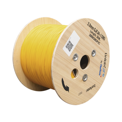 [2MMOM3PVC] Fibra Óptica Multimodo OM3 2 mm Simplex Tight Buffer (900 micras), Precio Por Metro, (Hasta 2000 Metros en un Solo Tramo de Cable)