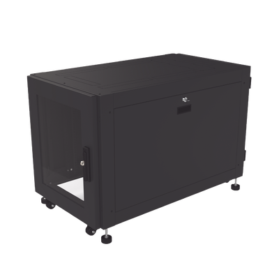 [LP-60100-12UR2] Gabinete Profesional de Piso para Telecomunicaciones de 12UR, 1000 mm Profundidad, Se envía el Gabinete armado.