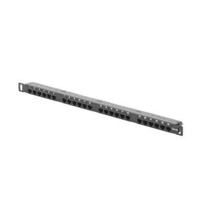 [LP-PP-CU-6A-24P] Panel de Parcheo de Impacto (110) sin Blindaje de 24 Puertos Cat6A