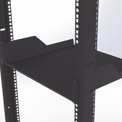 [LP-RSH-41-39-2U] Charola para soportar equipos en Rack de 19" y 39 cm de Profundidad, 2U, Juego de 2 piezas iguales