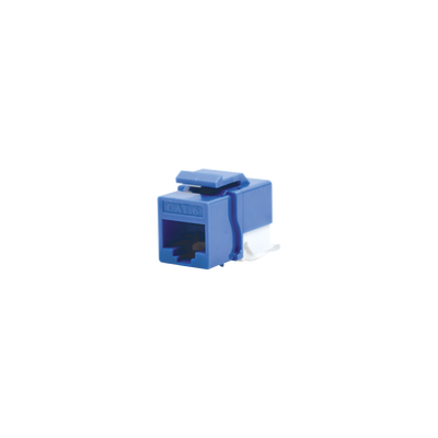 [LP-KJ-610-BU] Módulo Jack Cat6 sin herramienta (toolless) keystone - Color Azul