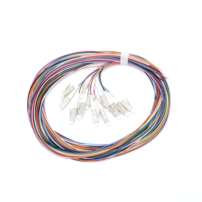 [LP-FO-MM-PIG-12-LC-V2] Kit de 12 Pigtails LC Multimodo OM3 50/125, conectores beige, 2 metros