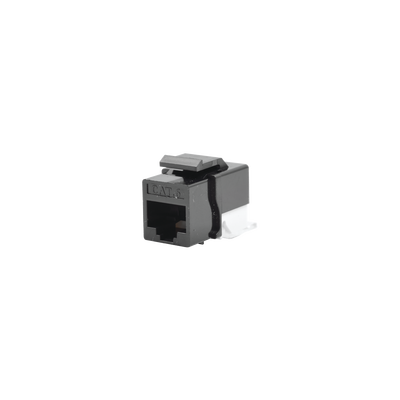 [LP-KJ-610-BK] Módulo Jack Cat6 sin herramienta (toolless) keystone - Color Negro