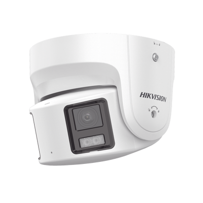 [DS-2CD2387G2P-LSU/SL(C)] [PROTECCIÓN ACTIVA] Turret IP Panorámica 8 Megapíxel / 2 Lentes 4 mm (180°) / Imagen a Color 24/7 (ColorVu) / PoE / WDR 130° / IP67 / ACUSENSE / Luz Estroboscópica y Alarma Audible / 30 mts Luz Blanca / Micro SD