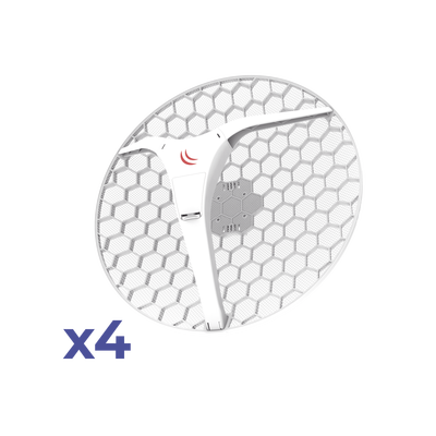 [RBLHGG-5ACD-XL4PACK] (LHG XL 5 ac 4 Pack) CPE y PtP en 5GHz  802.11 a/n/ac con Antena de Rejilla de 27dBi. "Ahora con Más Velocidad y Mayor Distancia"