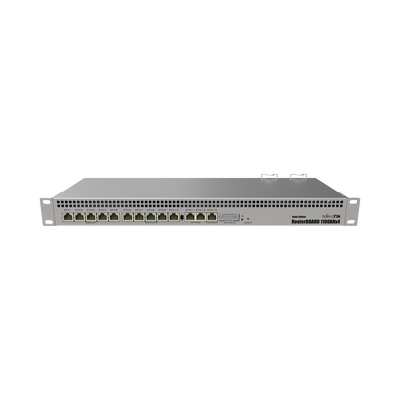 [RB1100AHX4] RB1100AHx4, CPU 4 Núcleos, 13 Puertos Gigabit Ethernet, 1 GB Memoria, Licencia Nivel 6