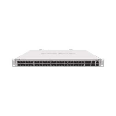 [CRS354-48G-4S+2Q+RM] (CRS354-48G-4S+2Q+RM) Cloud Router Switch 48 puertos Gigabit Ethernet, 4 puertos SFP+ 10G, 2 puertos QSFP+ 40G, Montaje en Rack
