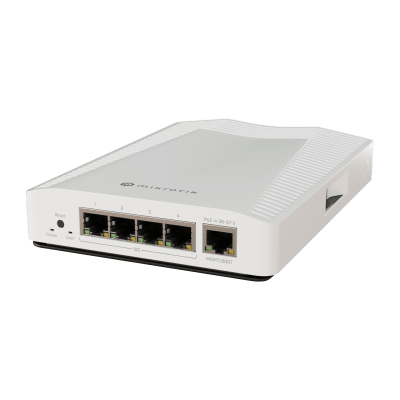 [CRS304-4XG-IN] Cloud Router Switch / 4 puertos 10Gbps / Montaje en pared o Riel Din