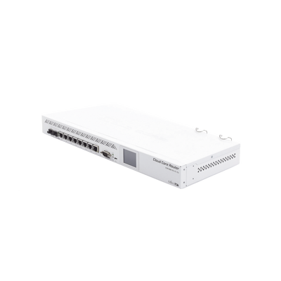 [CCR1009-7G-1C-1S+] (CCR1009-7G-1C-1S+) Cloud Core Router, CPU 9 Núcleos,7 Puertos Gigabit, 1 Combo TP/SFP, 1 puerto SFP+, 2 GB Memoria