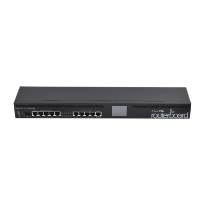 [RB2011UIAS-RM] Router Board, CPU 1 Núcleo, 5 Puertos Gigabit, 5 Puertos Fast, 1 Puerto SFP, Licencia Nivel 5 y montaje en Rack