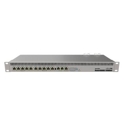 [RB1100AHX4-DE] RB1100AHx4 Dude Edition, 13 Puertos Gigabit, Almacenamiento M.2 60GB para Base de Datos Dude