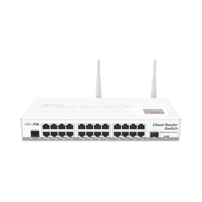 [CRS125-24G-1S-2HND-IN] Cloud Router Switch CRS125-24G-1S-2HnD-IN 24 Puertos Gigabit Ethernet, 1 Puerto SFP, 802.11b/g/n, Para escritorio