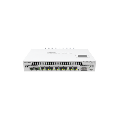 [CCR1009-7G-1C-1S+PC] Cloud Core Router, CPU 9 Núcleos,7 Puertos Gigabit, 1 Combo TP/SFP, 1 puerto SFP+, 2 GB memoria y enfriamiento pasivo