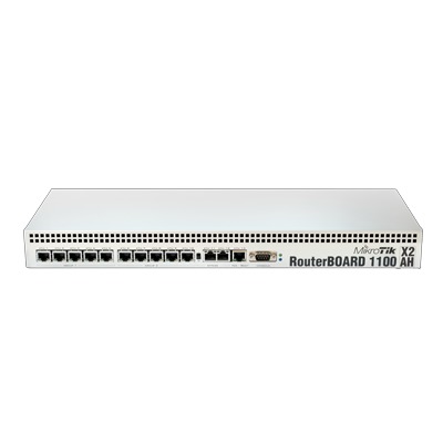 [RB1100AHX2] RouterBoard, CPU 2 Núcleos, 13 Puertos Gigabit Ethernet, 2 GB Memoria, Licencia Nivel 6