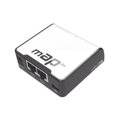 [RBMAP2N] (mAP 2n) 2 Puertos Fast Ethernet, 1 Puerto MicroUSB, WiFi 2.4 GHz 802.11 b/g/n