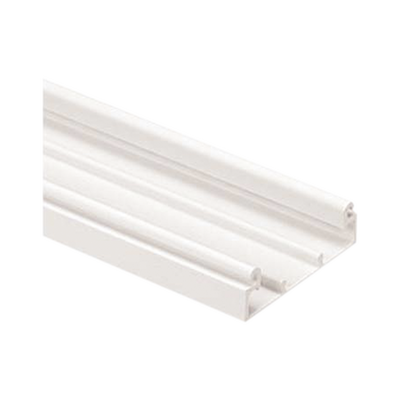[T70BWH6] Base para canaleta T-70, de PVC rígido, con orificios perforados para montaje, 103.3 x 44.9 x 1828.8 mm, Color Blanco