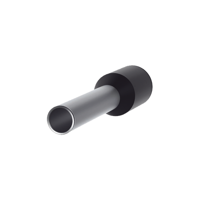 [FSD78-10-D] Ferrule Aislado PAN-TERM para Cable 16 AWG, Largo 16.5mm, DIN Color Negro. Paquete 500 Piezas