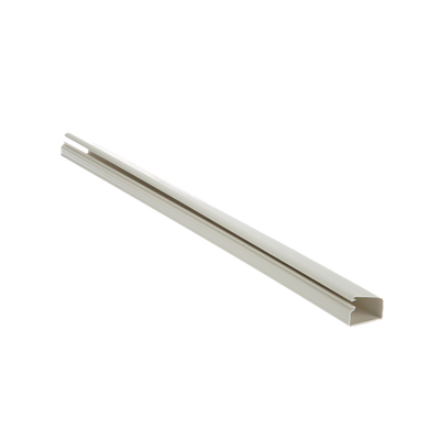 [LD10IW10-A] Canaleta LD10 de PVC rígido, con cinta adhesiva para instalación sin herramientas, de 38.4 x 24 x 3048 mm, Color Blanco Mate