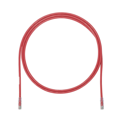 [UTP6AX5RD] Cable de Parcheo UTP, Cat6A, 24 AWG, CM, Color Rojo, 1.52 Metros (5 Pies)