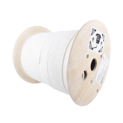 [PSL7004WH-CED] Bobina de Cable Blindado S/FTP de 4 Pares, Cat7, Inmune a Ruido e Interferencias, LSZH (Bajo Humo, Cero Halógenos), Color Blanco, Bobina de 500 Metros (1640 Pies)