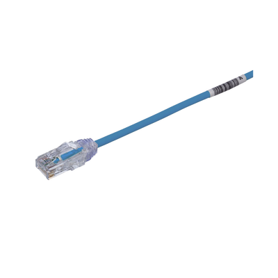 [UTP28SP10MBU] Cable de Parcheo TX6, UTP Cat6, Diámetro Reducido (28AWG), Color Azul, 10 Metros (32.81 Pies)
