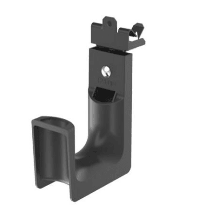 [JP2HBC50RB-L20] Sujetador STRONGHOLD tipo J (J-Hook), grosor de Brida 1/2", para Viga instalada con Martillo, hasta 46 Cables Cat6, Nylon 6.6 Metal, Color Negro, 1 pieza
