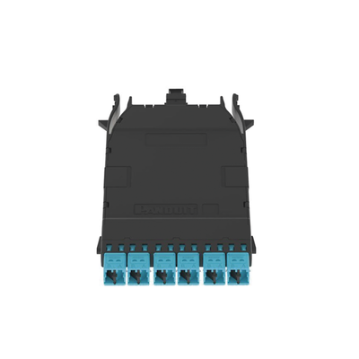 [FHCZO-12-10U] Cassette HD Flex Para 12 Fibras Multimodo OM4, de MPO a 6 Conectores LC Duplex, Color Aqua