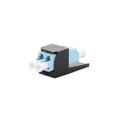 [CMDSAQLCZBL] Módulo Acoplador LC Duplex, para Fibra Óptica Multimodo OM3/OM4, Tipo Mini-Com, Color Aqua