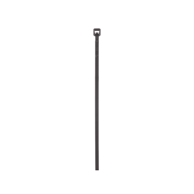 [PLT2M-C0] Cincho de Nylon 6.6 de Bloqueo, 203 mm largo x 2.5mm ancho, Color Negro, Exterior Resistente a Rayos UV, Paquete de 100pz