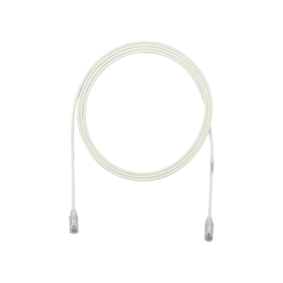 [UTP28SP3] Cable de Parcheo TX6, UTP Cat6, Diámetro Reducido (28AWG), Color Blanco Mate, 0.91 Metros (3 Pies)