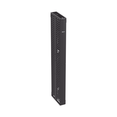[PR2VD06] Organizador Vertical PatchRunner™, Doble (Frontal y Posterior), Para Rack Abierto de 45 Unidades, 6in de Ancho, Color Negro