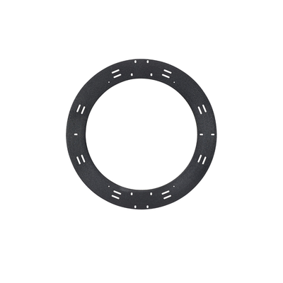 [WMFS24] Raqueta de Almacenamiento y Gestión de Holgura Para Cables, de 60.96 cm (24 Pulgadas) de Diámetro, Instalación en Pared o en Rack, Incluye 8 Cintas de Contacto de 30.48 cm (12 Pulgadas), Color Negro