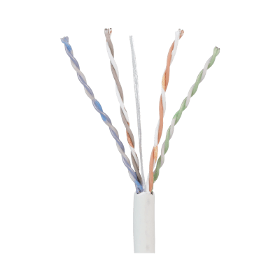[PUP5C04WH-F] Bobina de Cable UTP 305 Metros (1000 Pies) de Cobre, TX5e, PanNet, Blanco, Categoría 5e, 24 AWG, CMP (Plenum), de 4 Pares