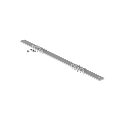 [RGRB19CN] Barra de Conexión a Tierra, Para Rack de 19", Con 20 Orificios Para Conexión Rápida de Equipos, Incluye 20 Tornillos # 12-24 x 1/2" Instalados