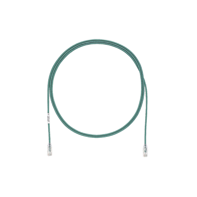 [UTP28SP10GR] Cable de Parcheo TX6, UTP Cat6, Diámetro Reducido (28AWG), Color Verde, 3.05 Metros (10 Pies)