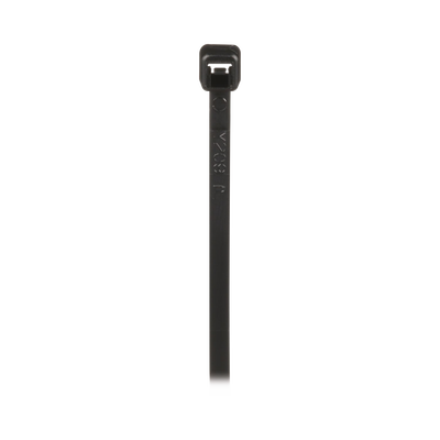 [PLT2M-M0] Cincho de Nylon 6.6 de Bloqueo, 203 mm largo x 2.5mm ancho, Color Negro, Exterior Resistente a Rayos UV, Paquete de 1000pz