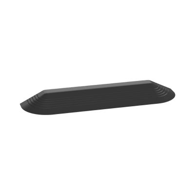 [AFR4ECBL] Tapa Final Para Canaleta de Piso AFR4BCBL6, Material PVC Rígido, Color Negro 