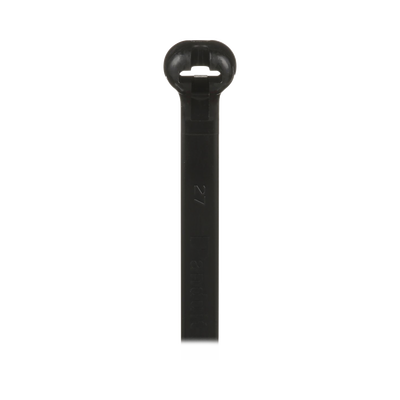 [BT4LH-TL0] Cincho Dome-Top Nylon 6.6, 378mm largo x 7mm ancho, Color Negro. Paquete de 250 piezas