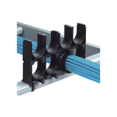 [CRS1-125-X] Espaciador de Cables de Nylon 6.6, Con 1 Espacio de 1.25 in (31.8 mm) de Diámetro, Color Negro, 1 Pieza