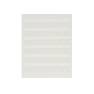[S100X150YAJ] Paquete de Hojas con 2500 Etiquetas de Identificación Auto-Laminadas para Impresora Láser/Inyección de Tinta, para Cables de 4.1 a 8.1 mm de Diámetro (10 - 6 AWG), Color Blanco