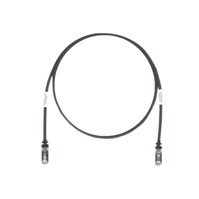 [STP6X10BL] Patch Cord Cat6A, Blindado S/FTP, CM/LS0H, 3.05 Metros (10 Pies), Color Negro