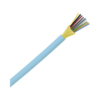[FODRX12Y] Cable de Fibra Óptica de 12 Hilos, Multimodo OM3 50/125 Optimizada, Interior, Tight Buffer 900 µm, No Conductiva (Dieléctrica), OFNR (Riser), Precio Por Metro